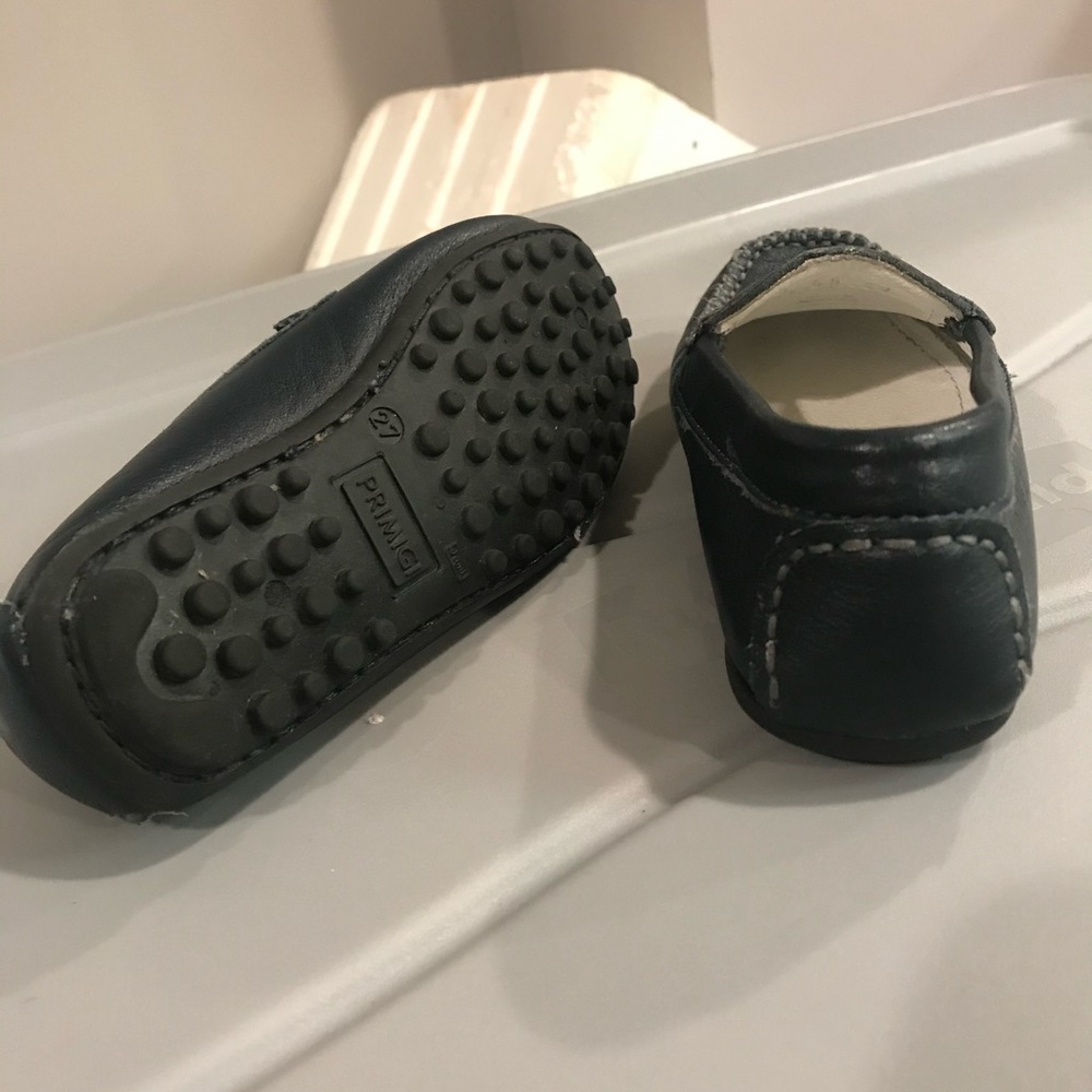 Primitive boys leather loafers- navy blue